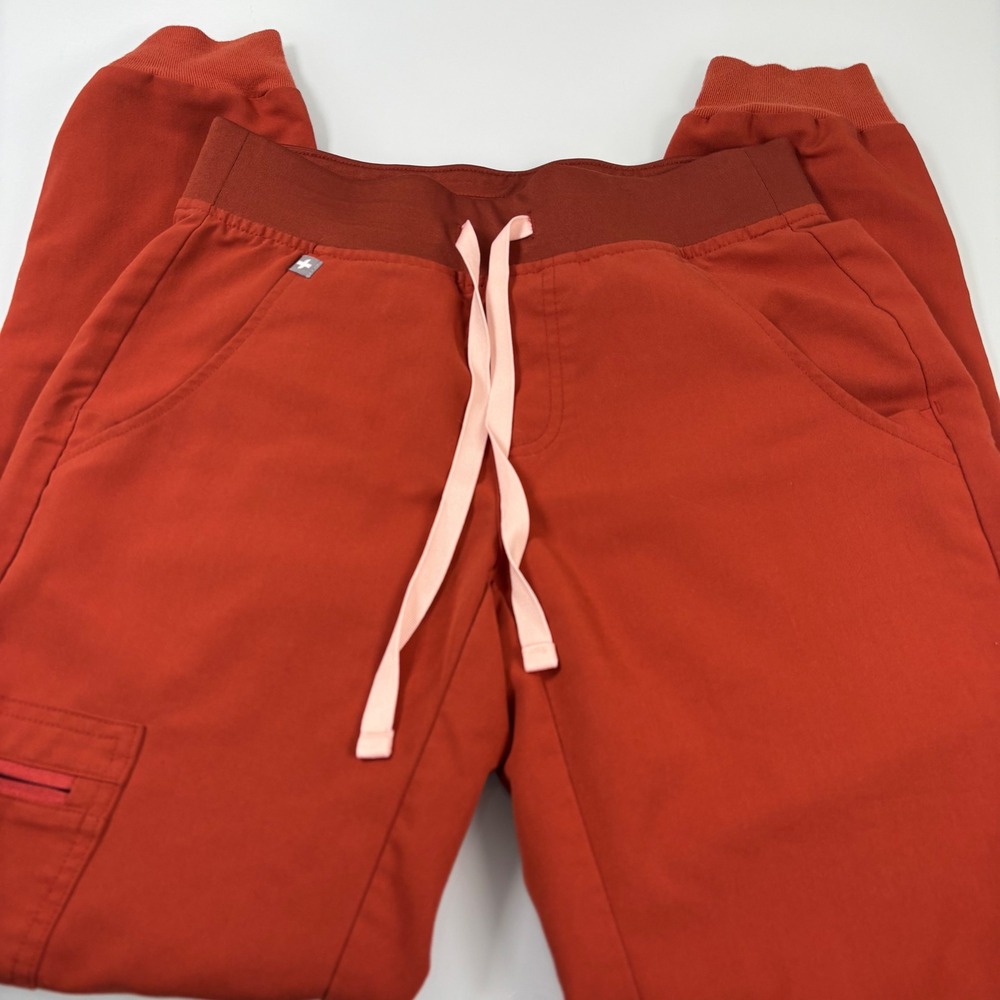 FIGS Women XS Rust/Auburn Zamora Jogger Scrub Pants Cargo PO 3558 LImited Ed